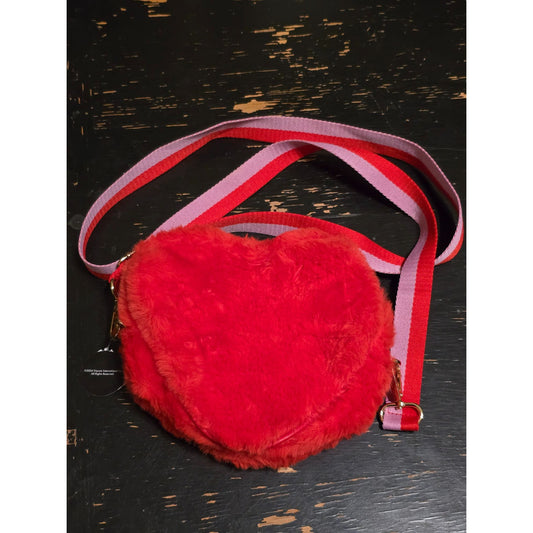 Bath & Body Works Red Heart Crossbody Bag With Detachable Strap Emily In Paris