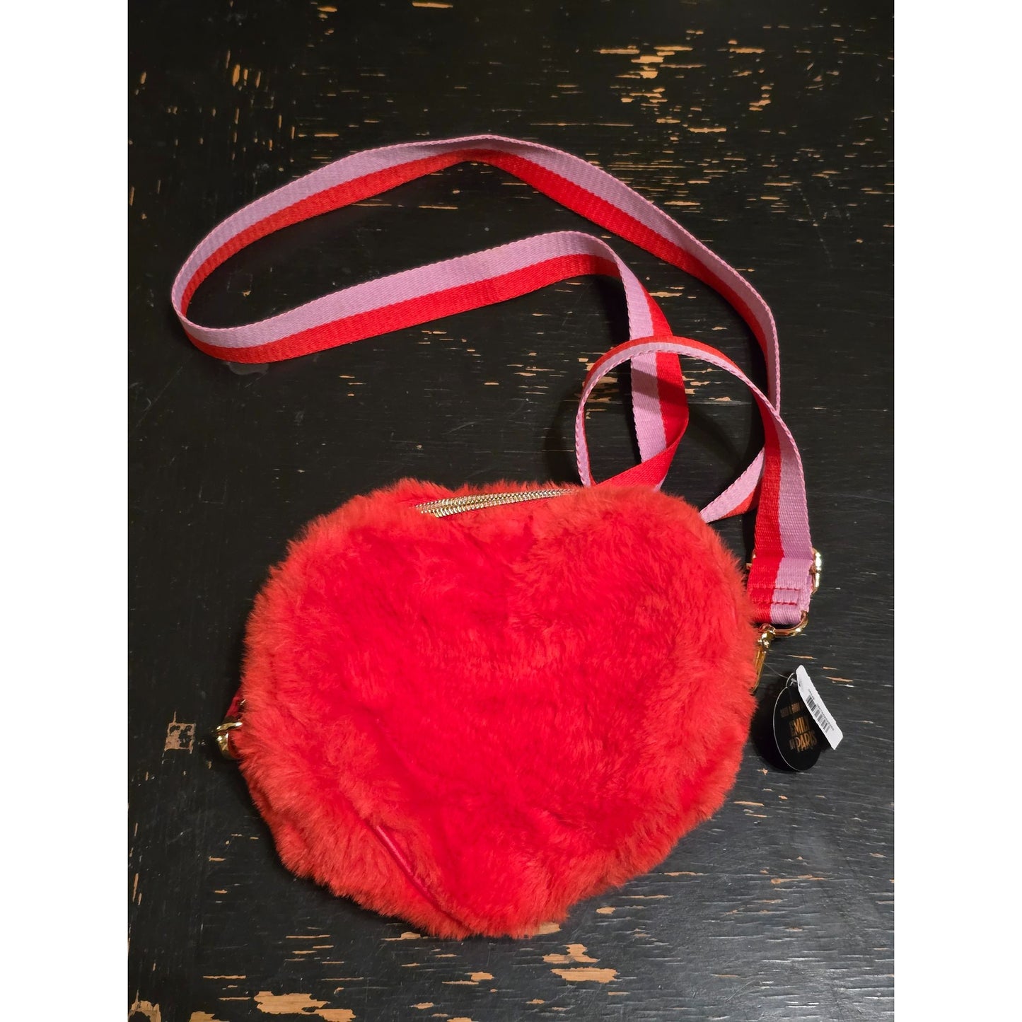 Bath & Body Works Red Heart Crossbody Bag With Detachable Strap Emily In Paris