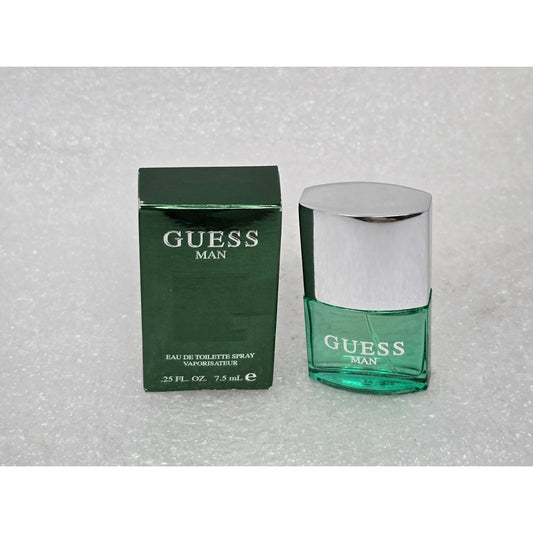 Guess Man Eau De Toilette Mini Cologne Spray 0.25 Fl Oz Travel Size New Boxed