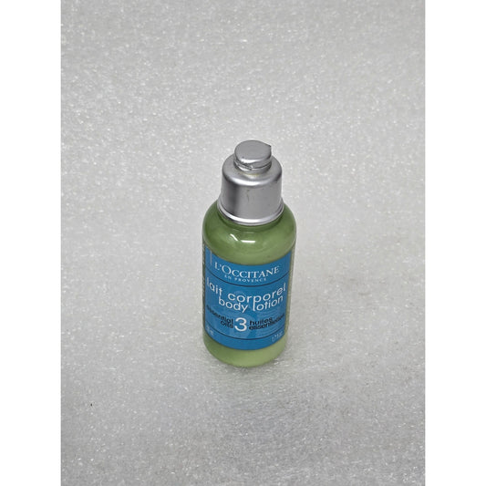 L'Occitane Lait Corporel Body Lotion 1.7 oz With 3 Essential Oils Travel Size