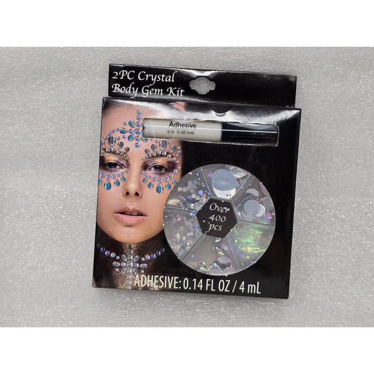 2 PC Crystal Body Gem Kit With Adhesive