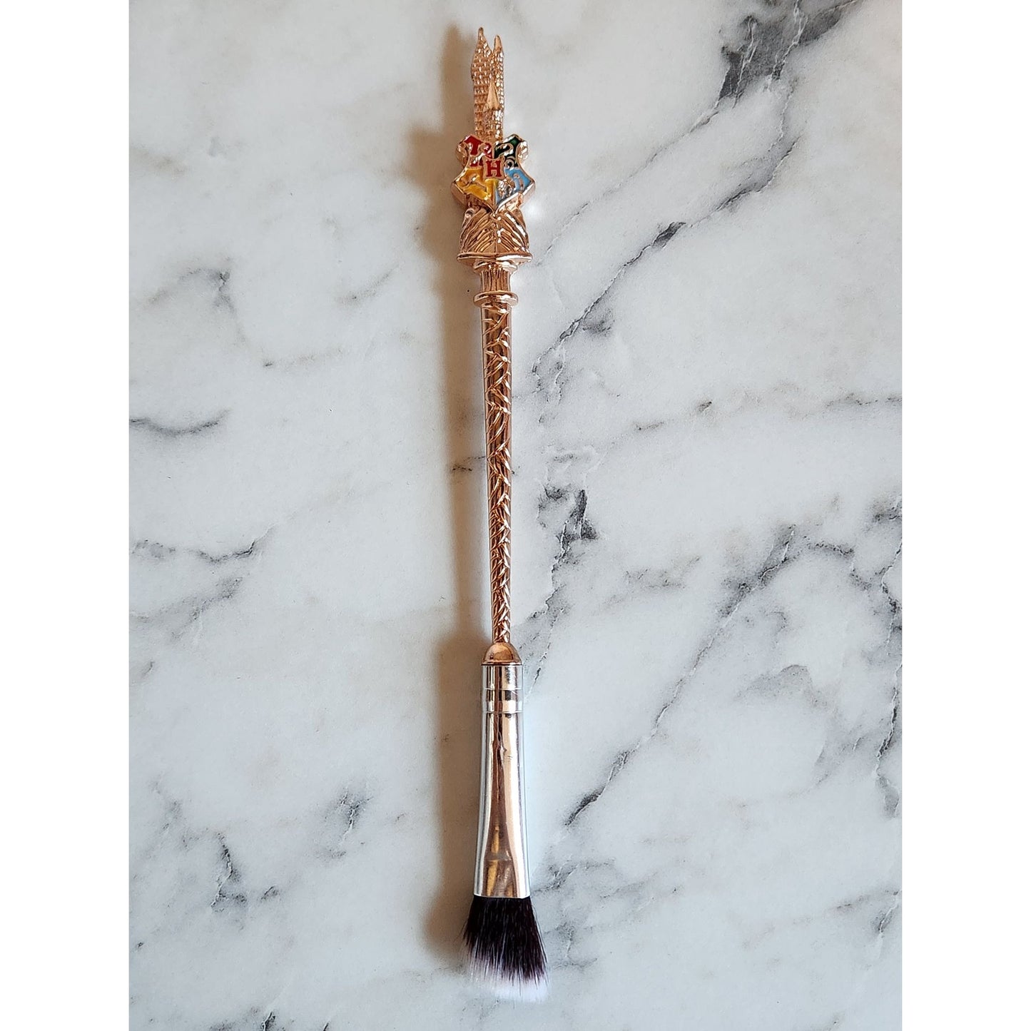 Set Of 4 Magic Wand-Inspired Makeup Brushes Hogwarts House Designs Harry Potter