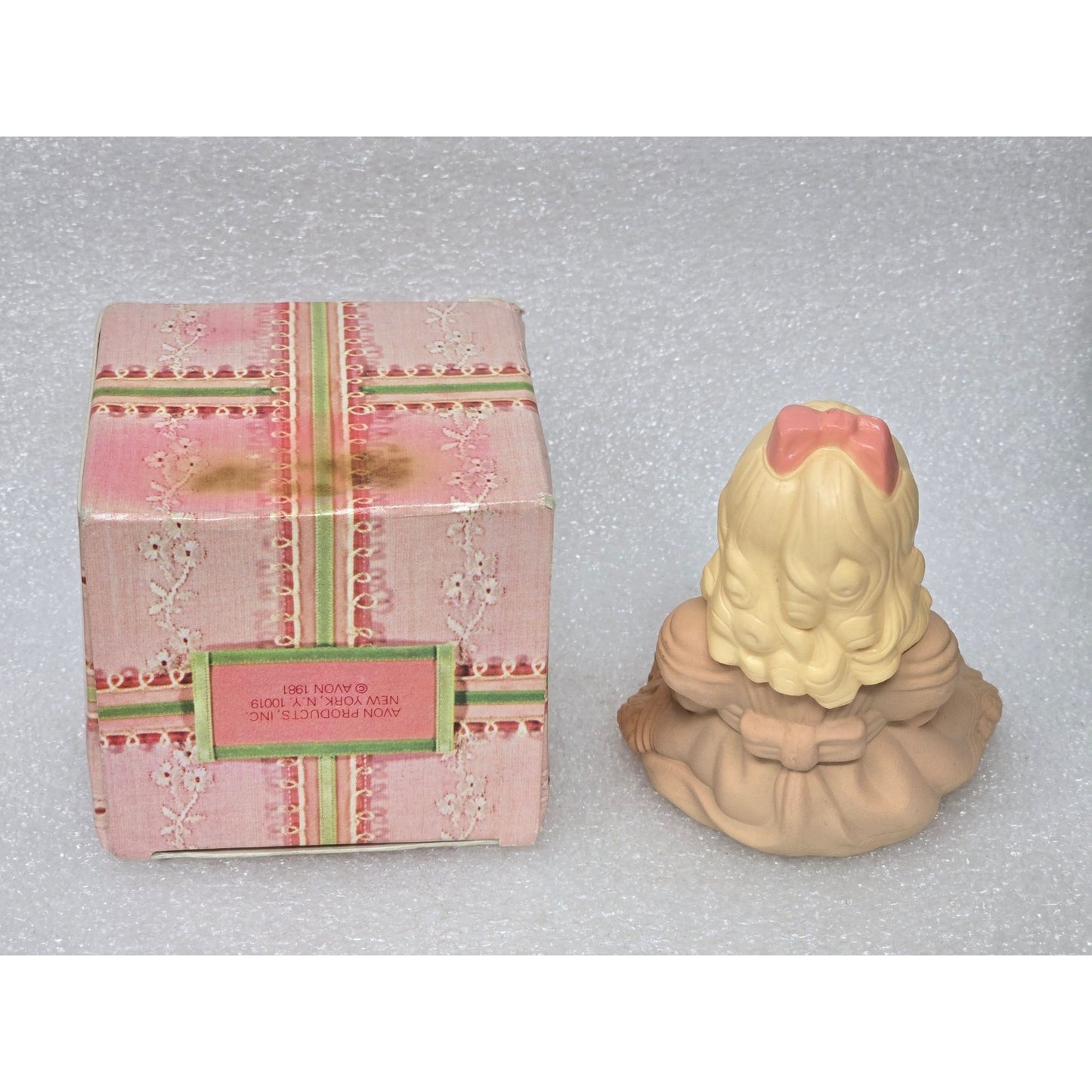 Vintage Avon Precious Priscilla Moonwind Cologne Decanter Collectible Figurine