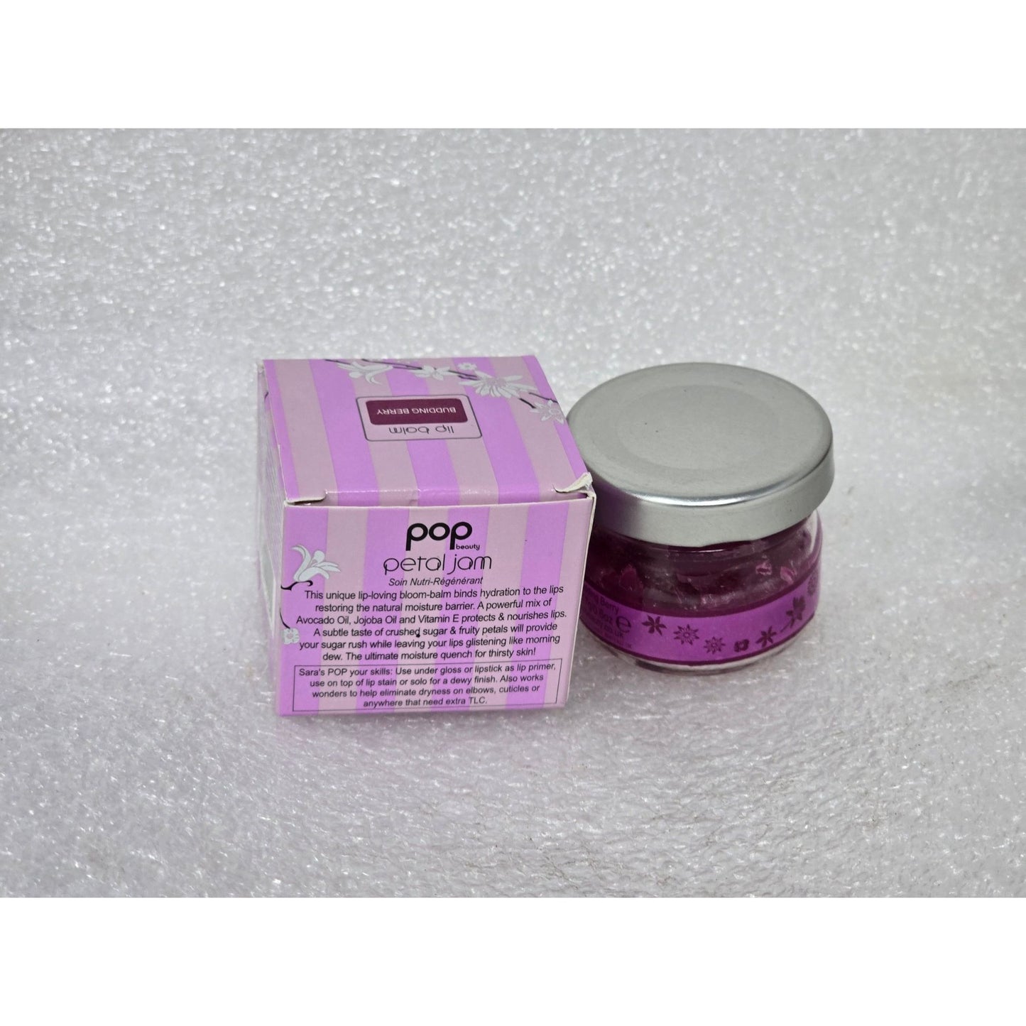 Pop Beauty Petal Jam Lip Balm Budding Berry Hydrating & Nourishing  Jojoba Oils