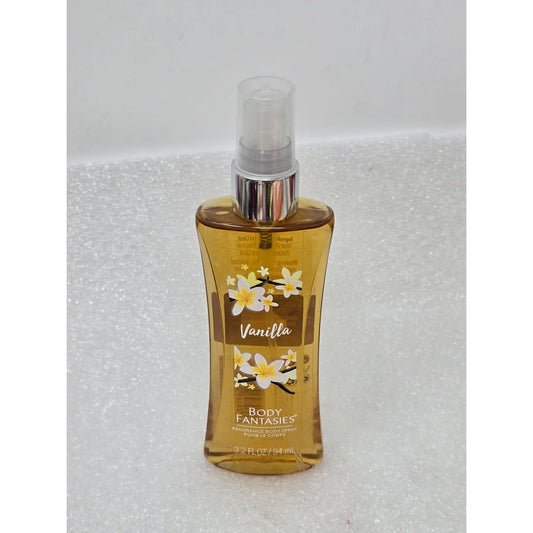 Body Fantasies Vanilla Fragrance Body Spray 3.2 fl oz / 94 ml Sweet & Warm Scent