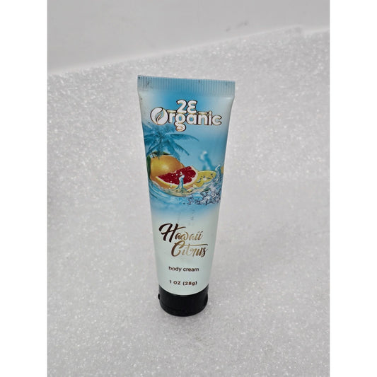 2E Organic Hawaiian Citrus Body Cream 1oz Tube Travel Size