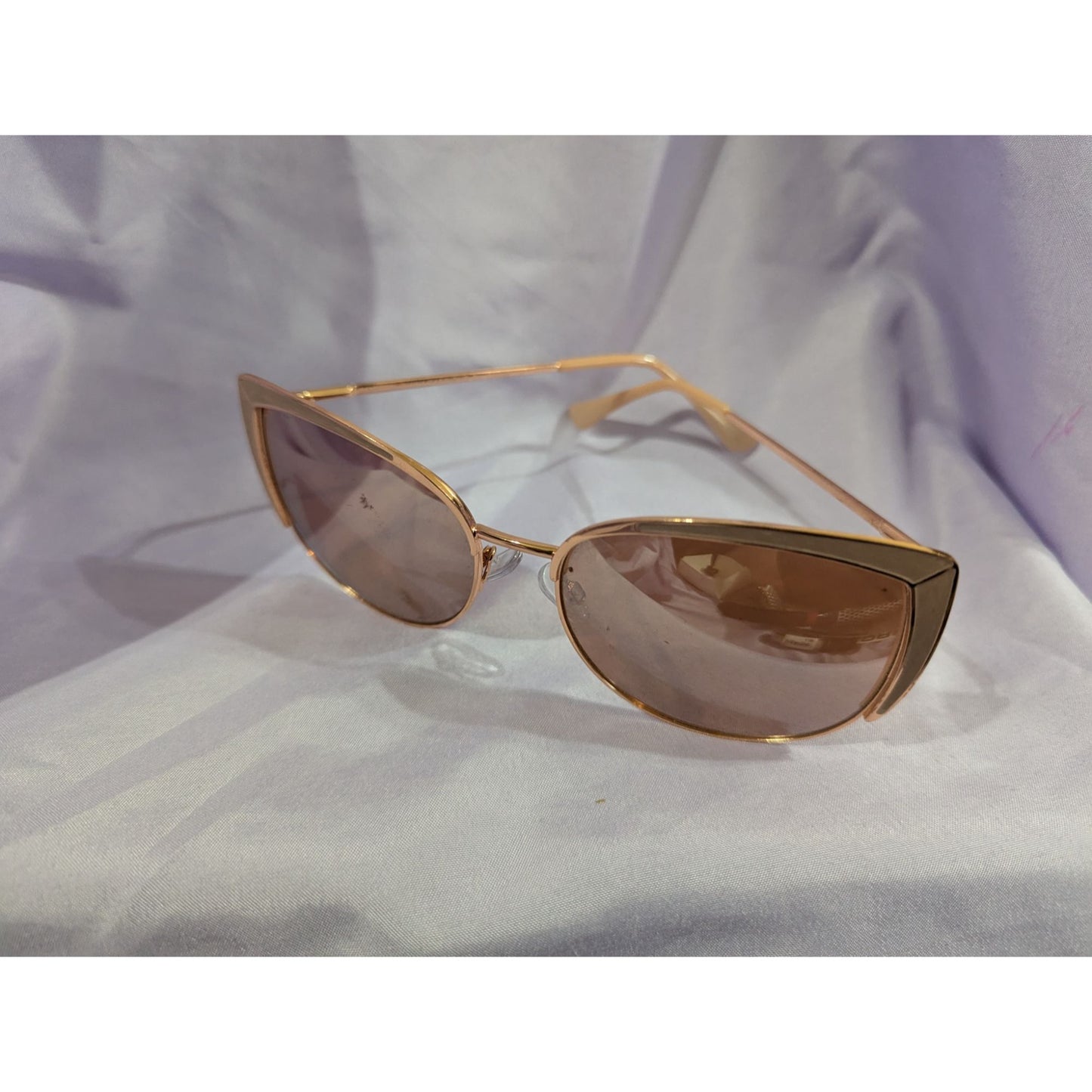 Retro Aviator Style Sunglasses With Gold Frame & Brown Gradient Lenses