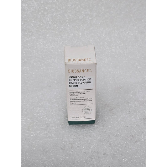 Biossance Squalane + Copper Peptide Rapid Plumping Serum .4 oz Travel Size