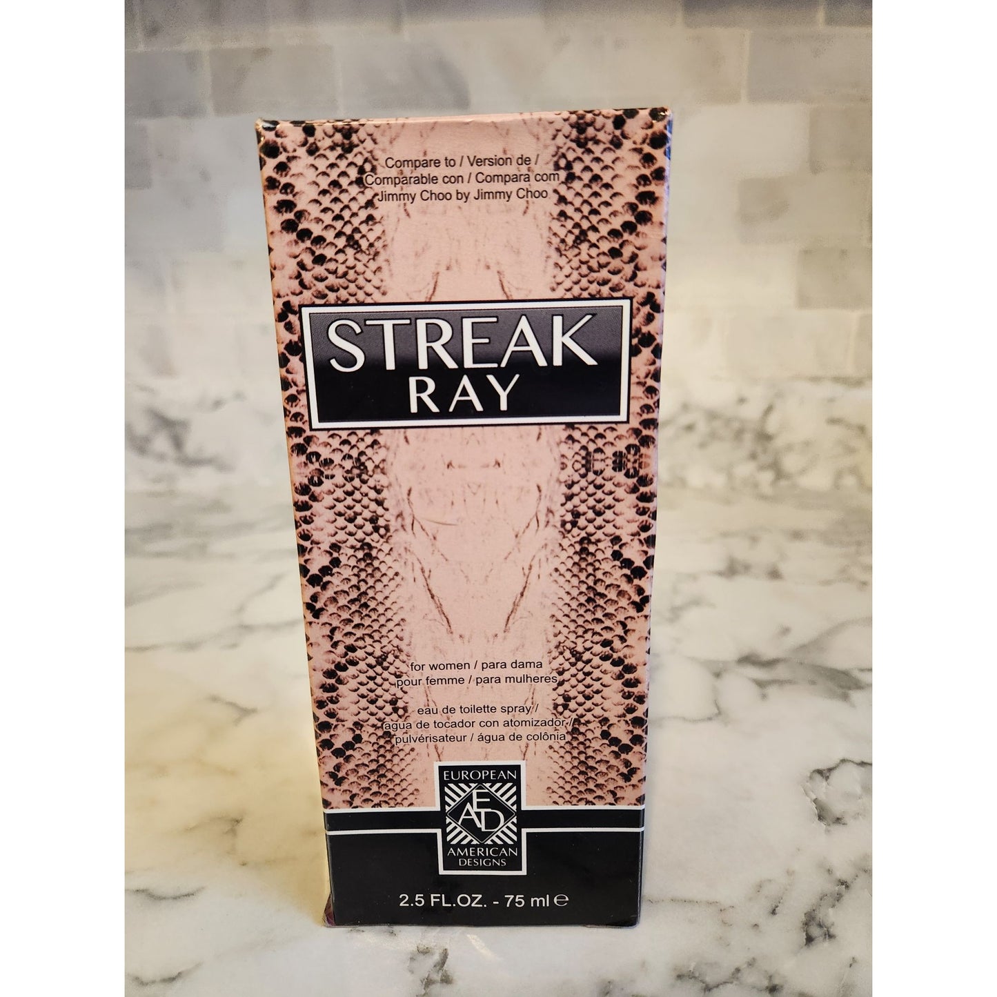 Streak Ray Eau De Toilette Perfume Spray For Women European American Designs 2.5