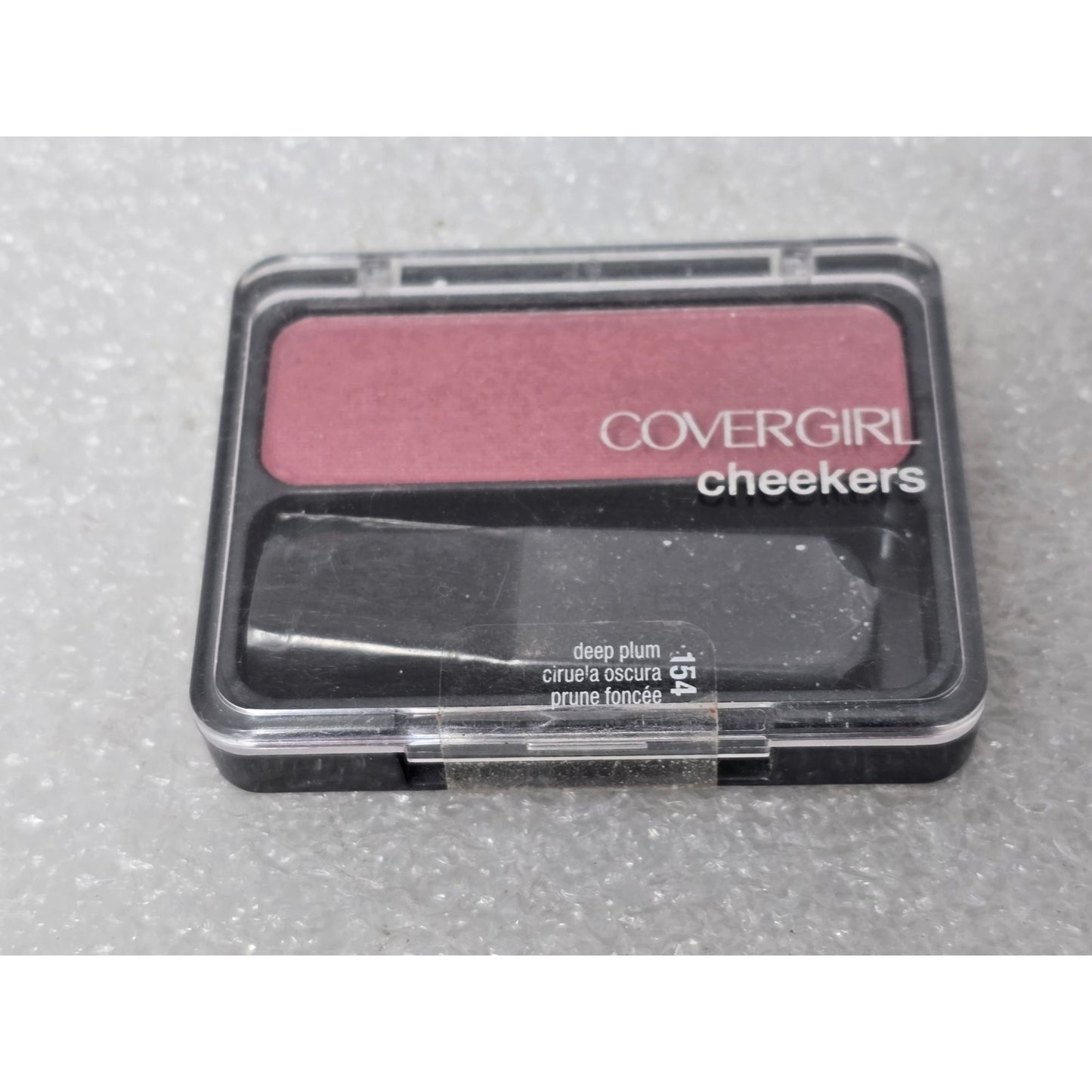 CoverGirl Cheekers Blush Deep Plum 154 Compact 3g Subtle Color Enhancer