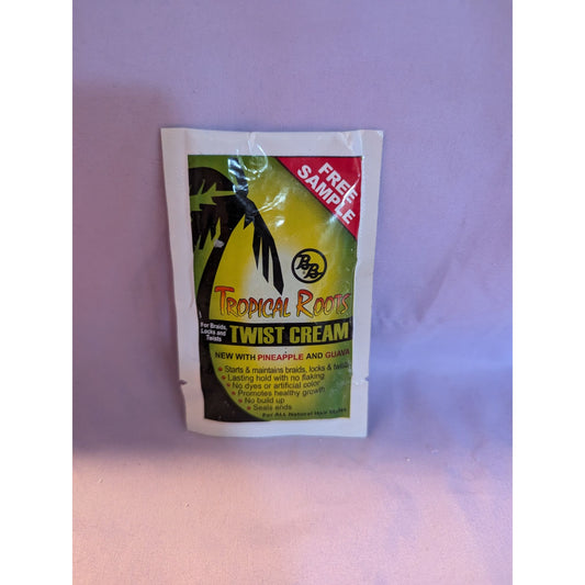 Tropical Roots Twist Cream Packet With Pineapple & Guava For Braids & Twists