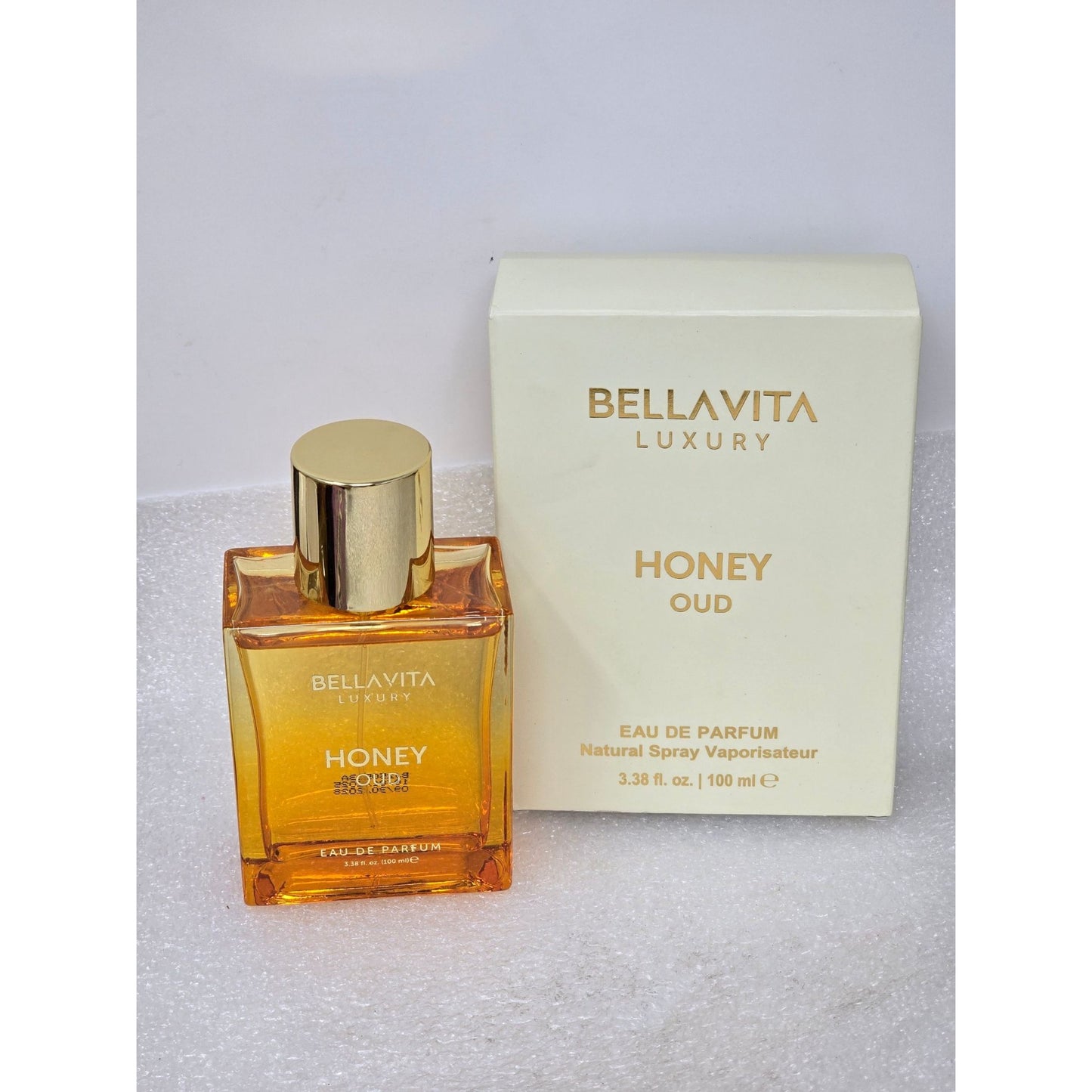 Bellavita Luxury Honey Oud Eau De Parfum Perfume 3.38 Fl Oz 100 Ml Natural Spray