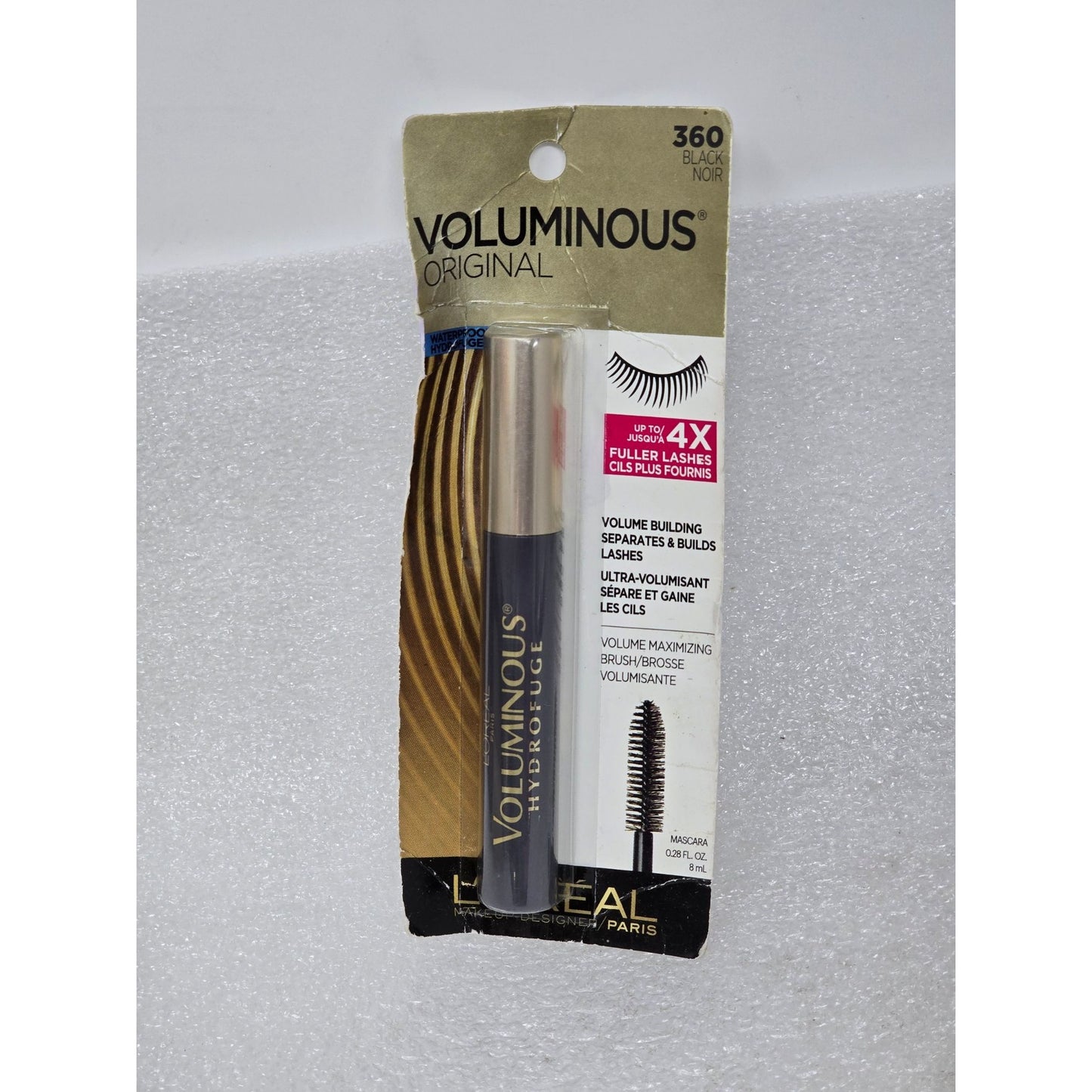 L'Oréal Voluminous Original Waterproof Black Mascara 360 Builds Lash Volume
