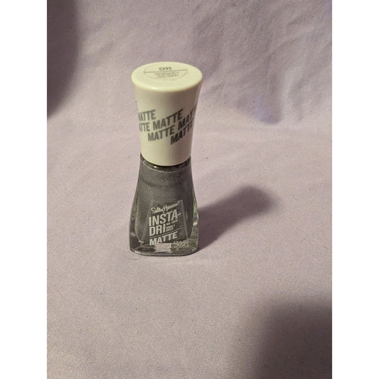 Sally Hansen Insta-Dri Matte Nail Polish Smokey Silver 011