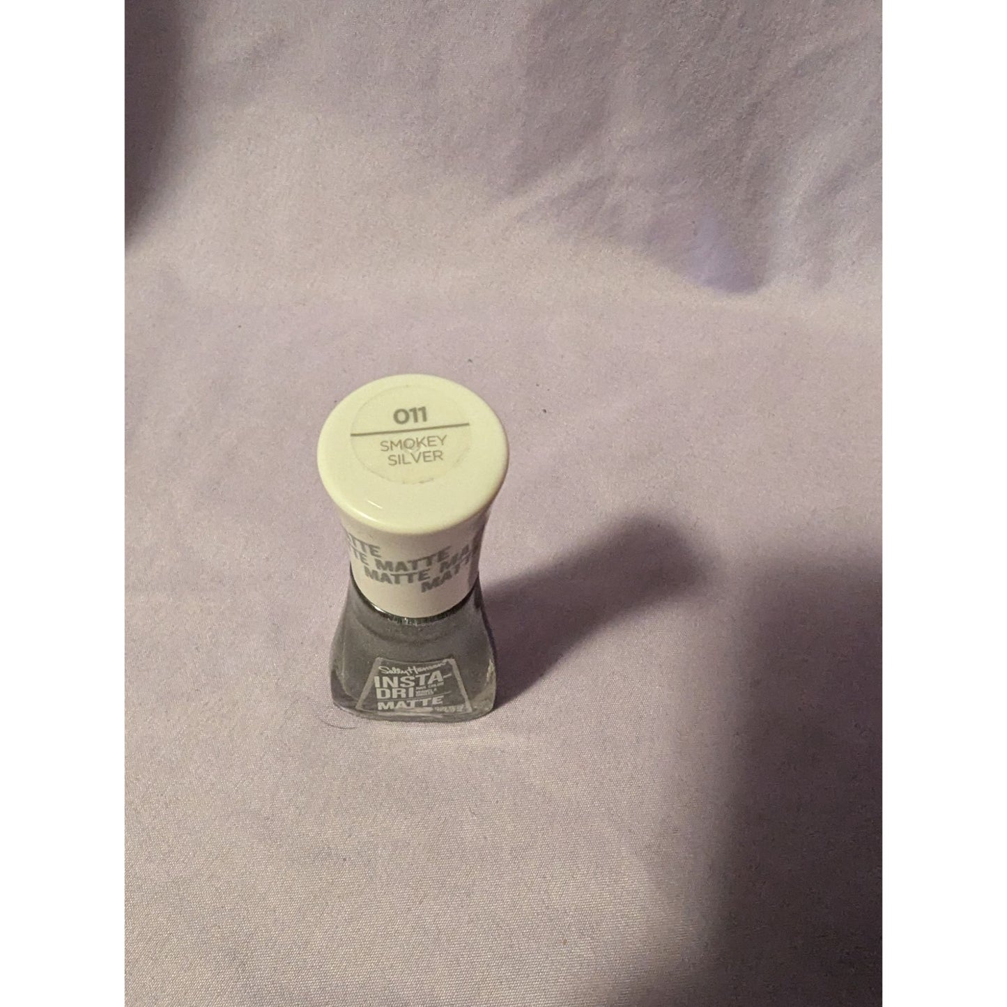 Sally Hansen Insta-Dri Matte Nail Polish Smokey Silver 011