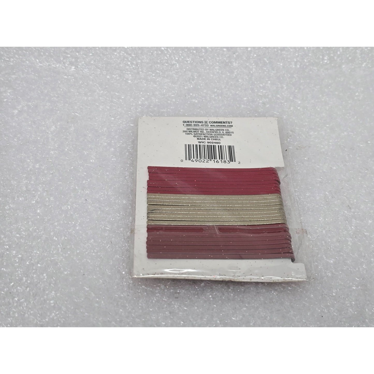 Modern Expressions Red & Gold Bobby Pins 24 Pk Durable Stylish Hair Accessories