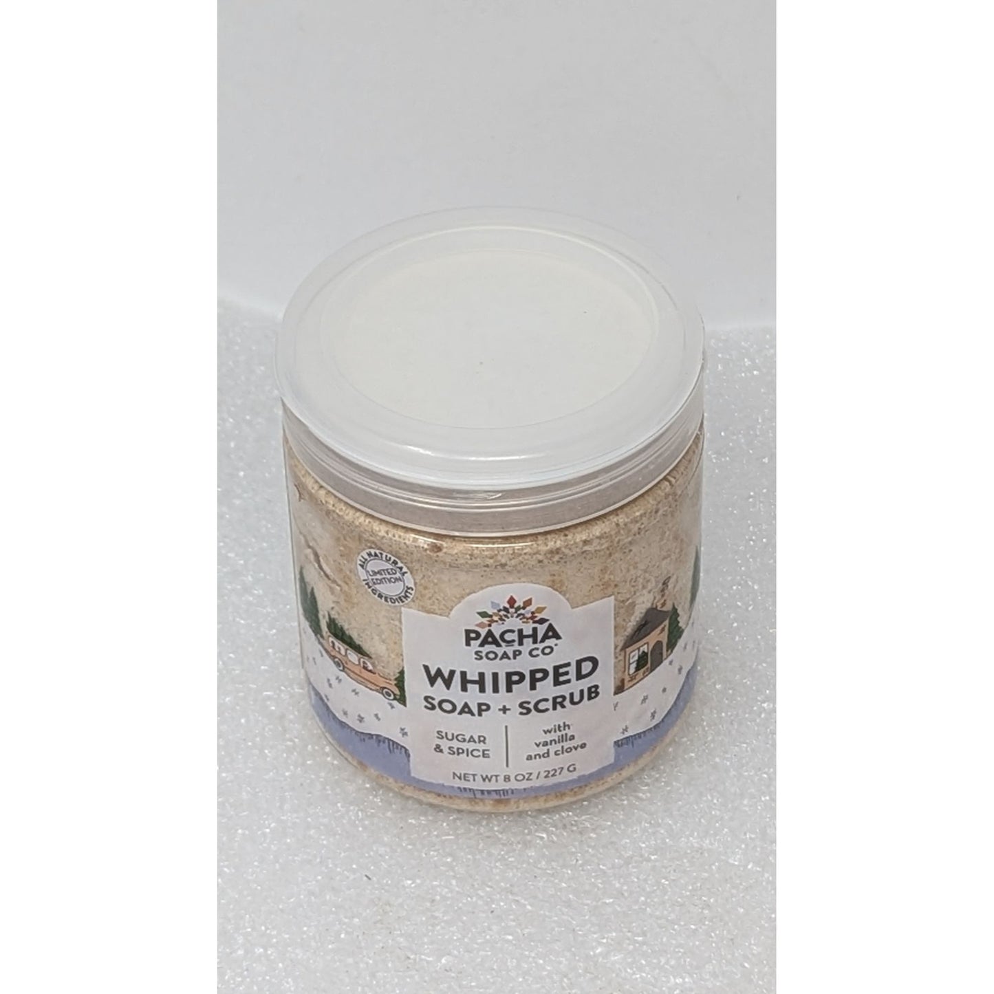 Pacha Soap Co. Whipped Soap + Scrub With Sugar & Spice Vanilla & Clove