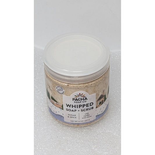 Pacha Soap Co. Whipped Soap + Scrub With Sugar & Spice Vanilla & Clove