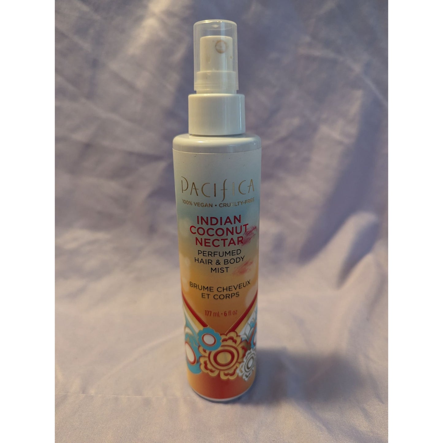 Pacifica Indian Coconut Nectar Hair & Body Mist 6 Fl Oz Vegan Cruelty-Free