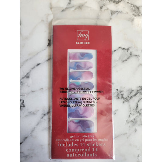 Avon Fmg Glimmer Gel Nail Stickers - Ultraviolet Waves