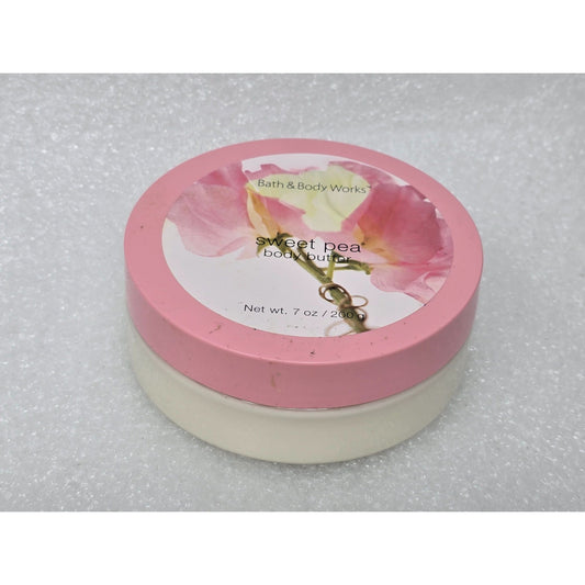 Bath & Body Works Sweet Pea Body Butter 7 Oz Hydrating Moisturizer Floral Scent