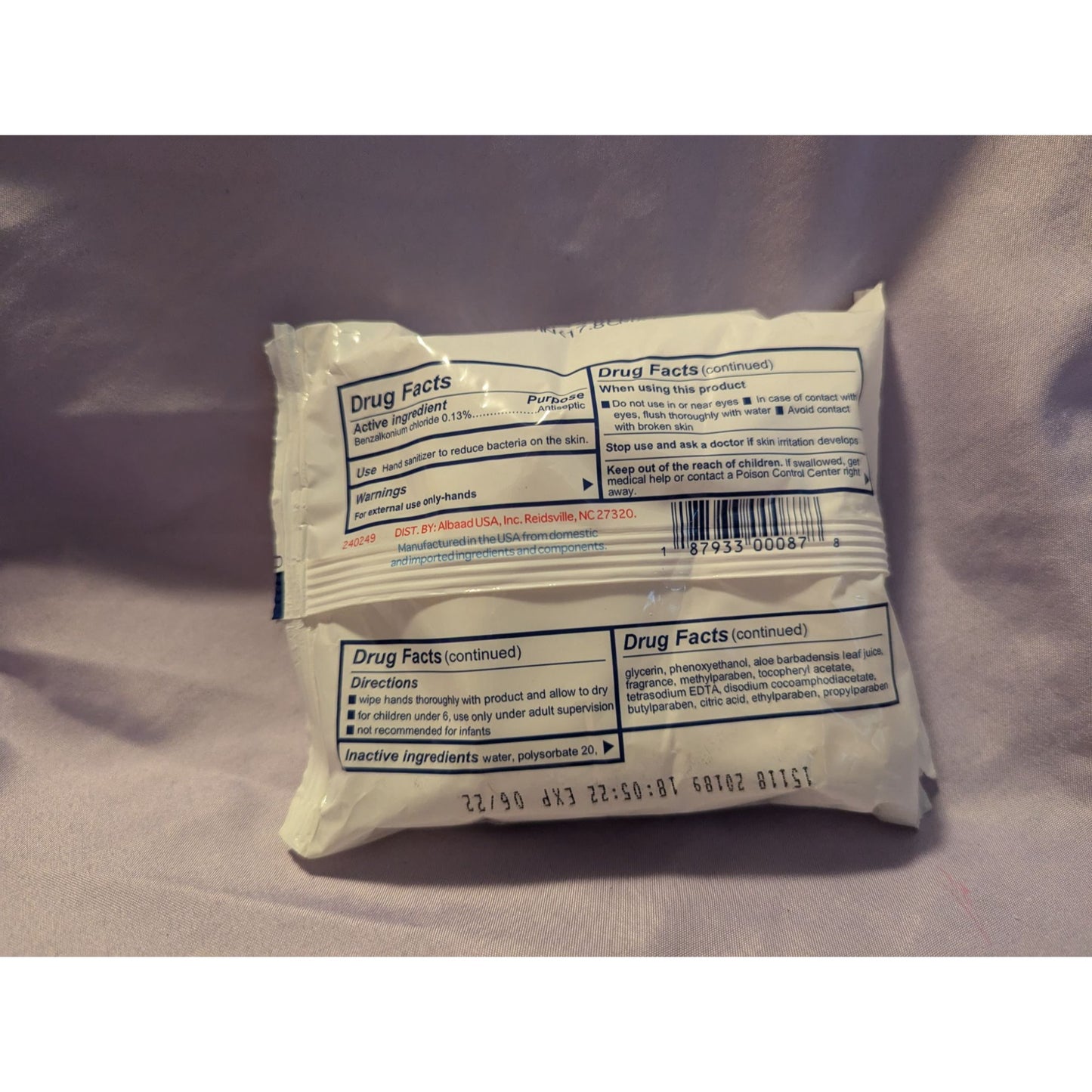 Safe & Soft Antibacterial Hand Wipes Fresh Scent Pack Of 25