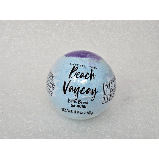 Onyx Bathhouse Beach Vaycay Bath Bomb Daiquiri Scented 4.9 Oz Prize Inside