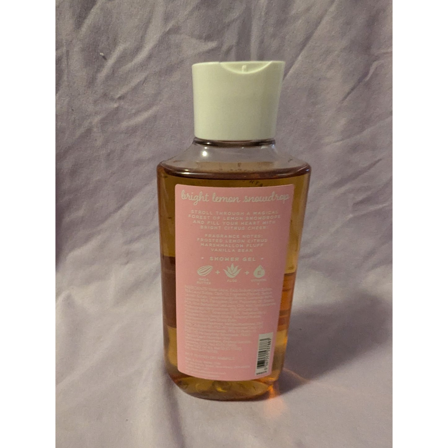 Bath & Body Works Bright Lemon Snowdrop Shower Gel Shea & Vitamin E 10 Fl Oz