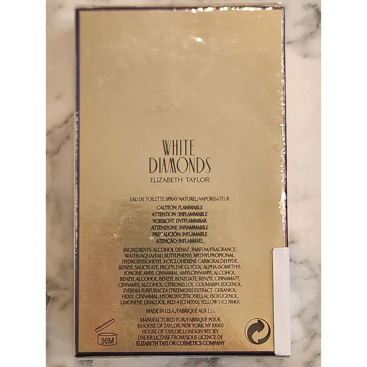 White Diamonds Elizabeth Taylor Eau De Toilette Perfume Spray 0.5 FL OZ Gift