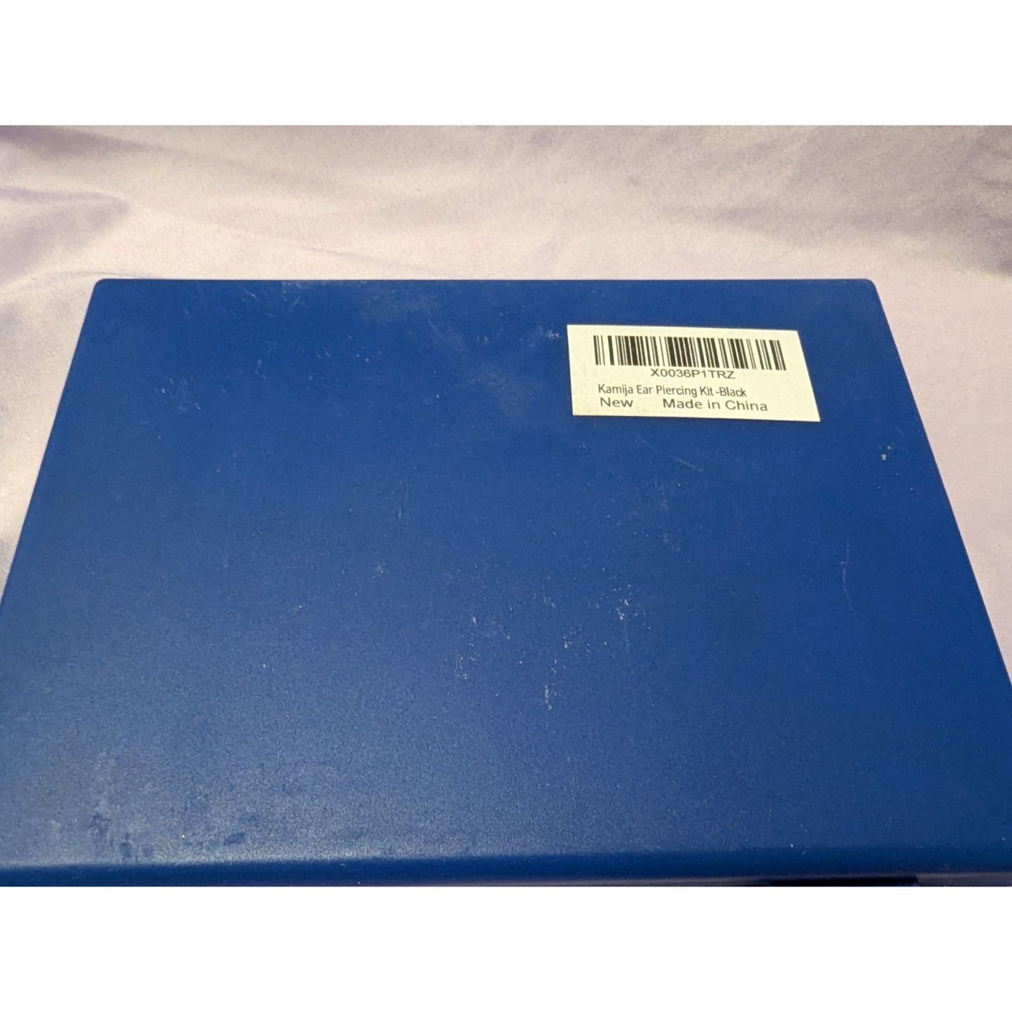 Kamjia Ear Piercing Kit With Gun Studs & Marker In Blue Storage Case