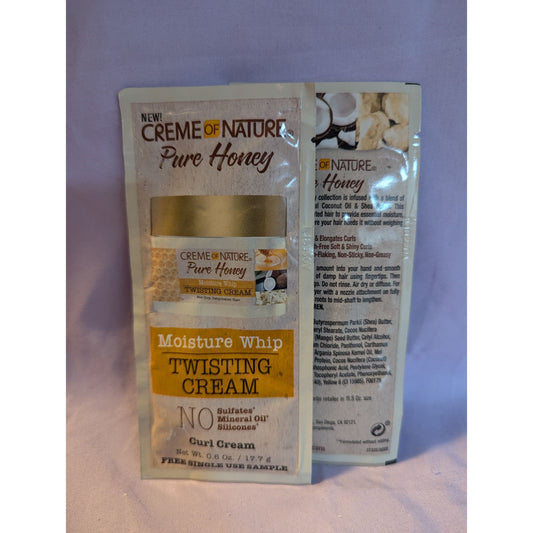 Creme Of Nature Pure Honey Moisture Whip Twisting Cream Curl Cream Set of 2