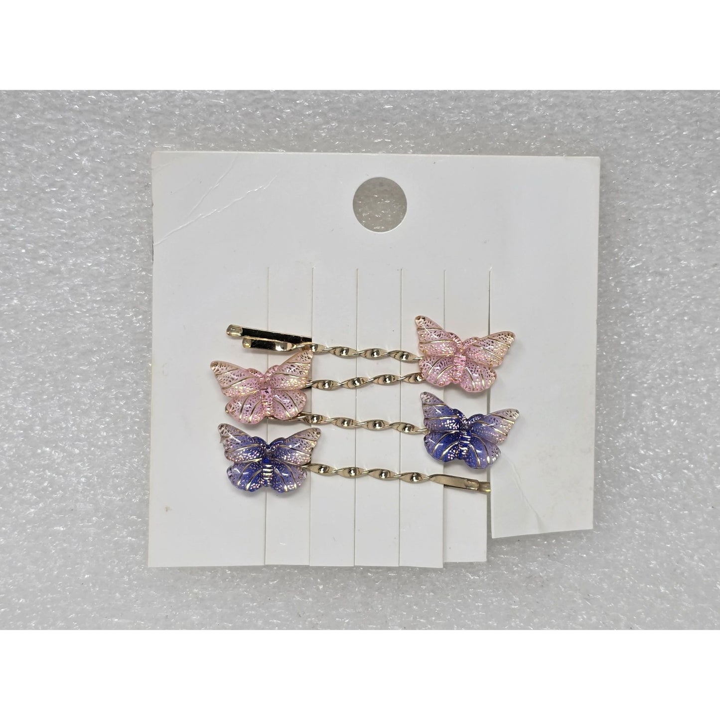 Butterfly Hair Bobby Pins Set Of 4 Purple & Pink By Forever 21