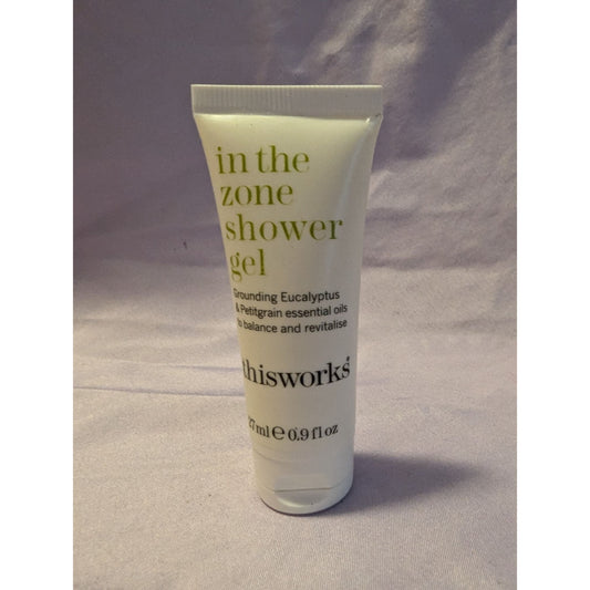 This works In The Zone Shower Gel .9 Oz Travel Size