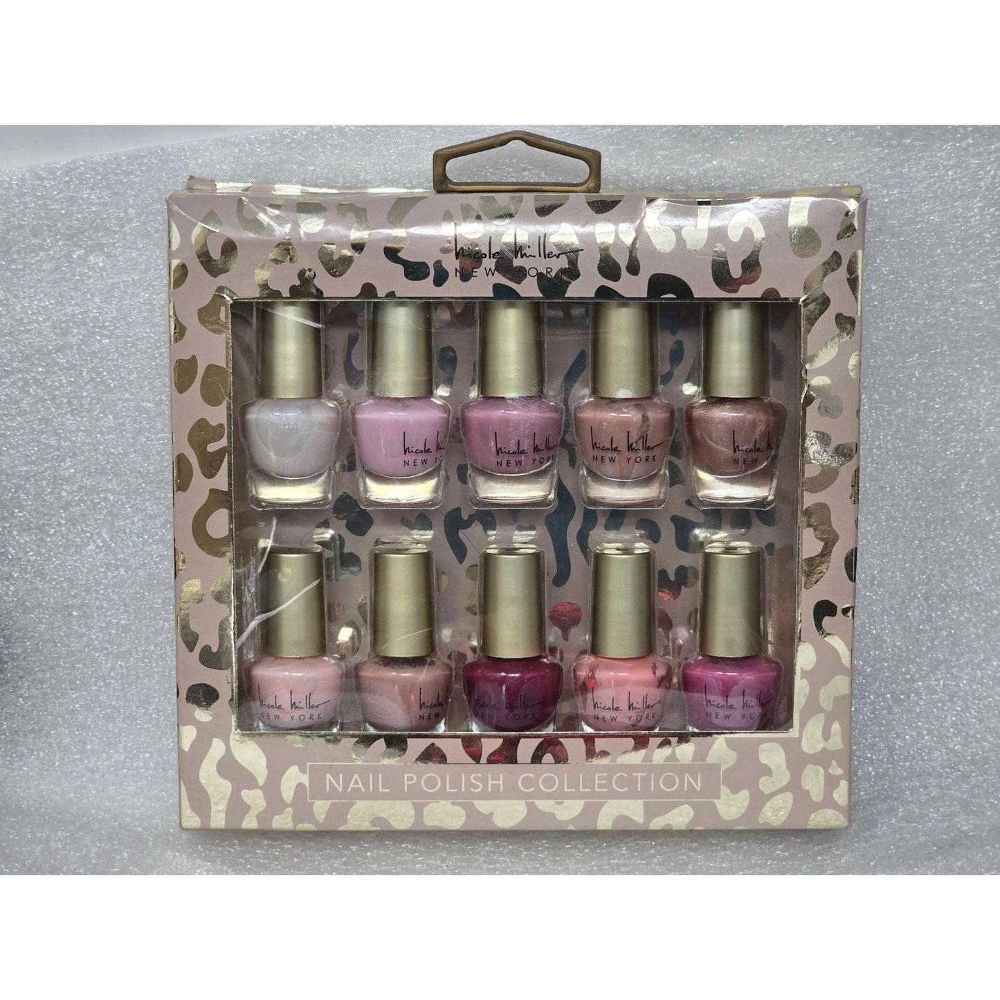 Nicole Miller Nail Polish Collection Gift Set With 10 Neutral & Pink Shades