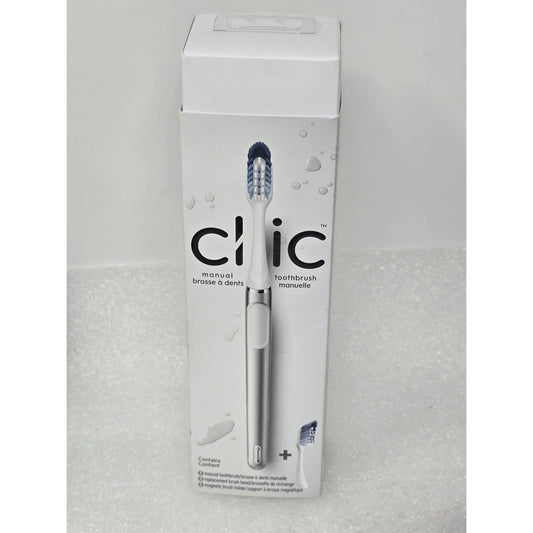 Oral-B Clic Manual Toothbrush With Magnetic Holder & Replacement Brush Head