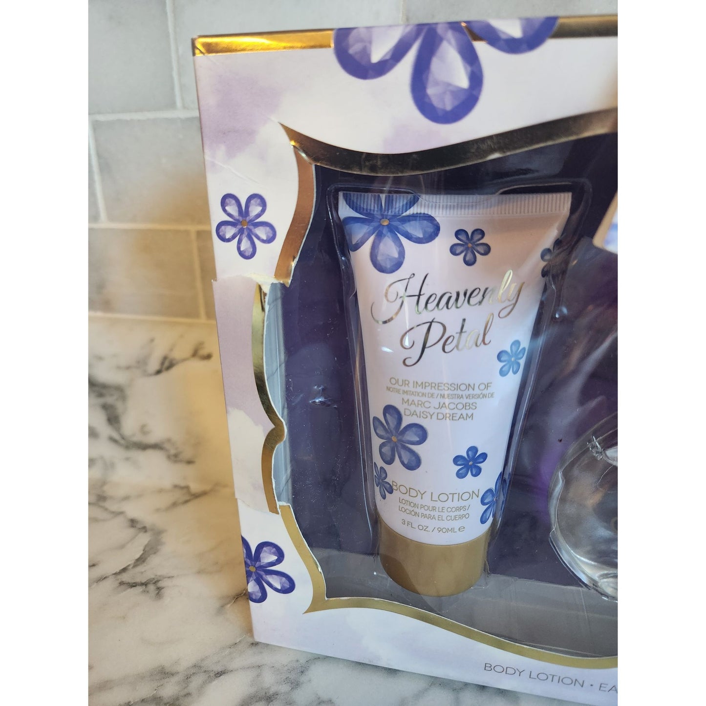 Heavenly Petal Gift Set - Body Lotion Eau De Parfum Perfume & Body Scrub