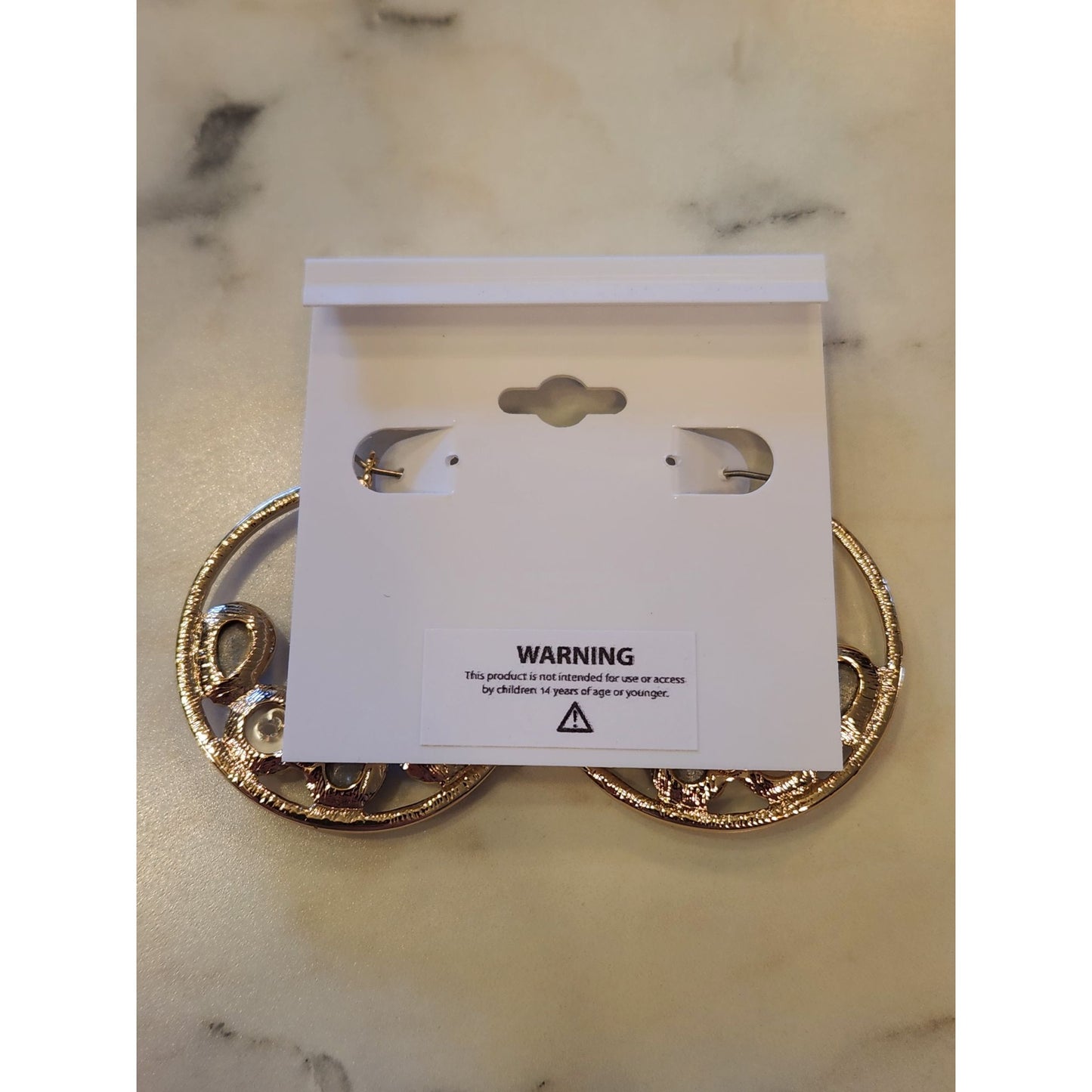 Gloria Vanderbilt Gold-Tone Hoop Earrings Blue & Green Gemstones And Faux Pearl