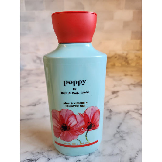 Poppy By Bath & Body Works Shower Gel With Aloe & Vitamin E 10 Oz Rhubarb & Pear