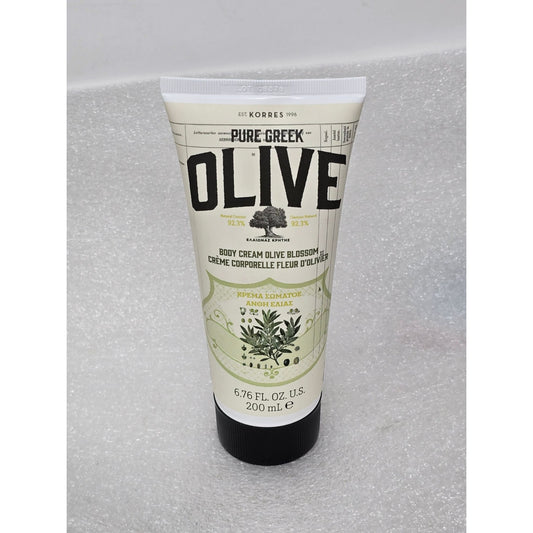 Korres Pure Greek Olive Blossom Body Cream 6.76 Oz Hydrating Natural Moisturizer