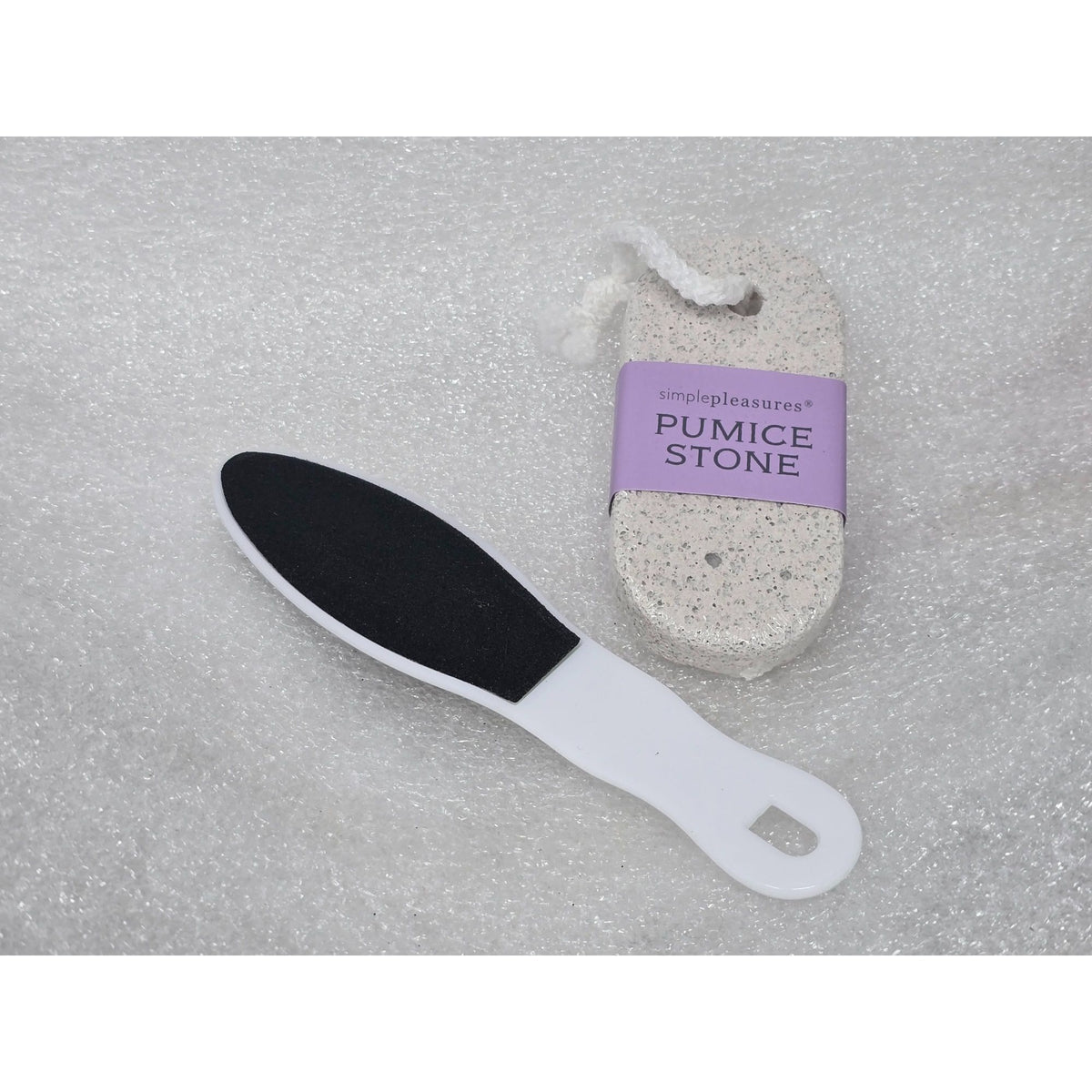 Simple Pleasures Pumice Stone & Foot File Set For Smooth Skin Care