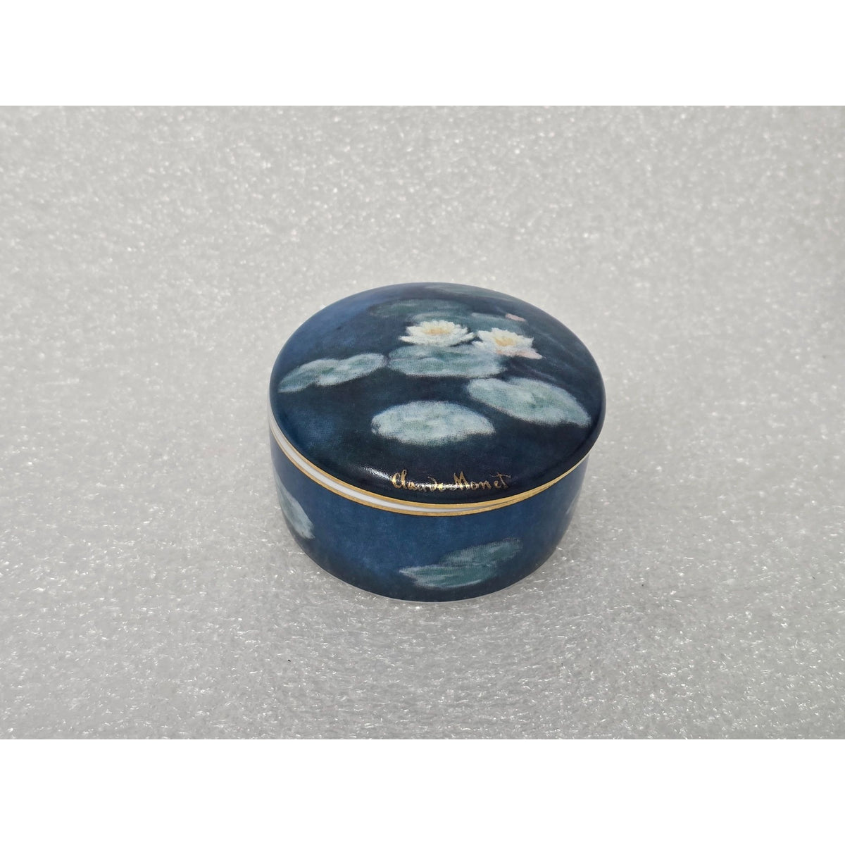 Goebel Artis Orbis Claude Monet Effet du Soir Porcelain Trinket Box Germany