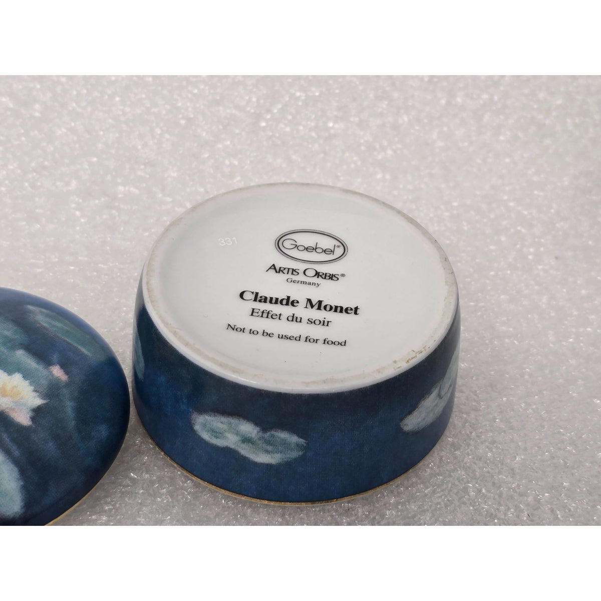 Goebel Artis Orbis Claude Monet Effet du Soir Porcelain Trinket Box Germany