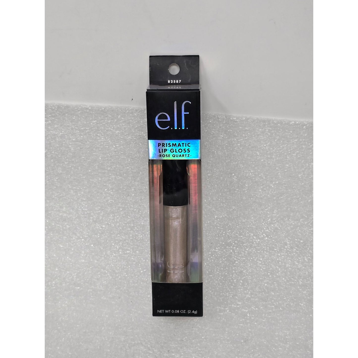e.l.f. Prismatic Lip Gloss Rose Quartz 0.08 Oz Lightweight High Shine Finish