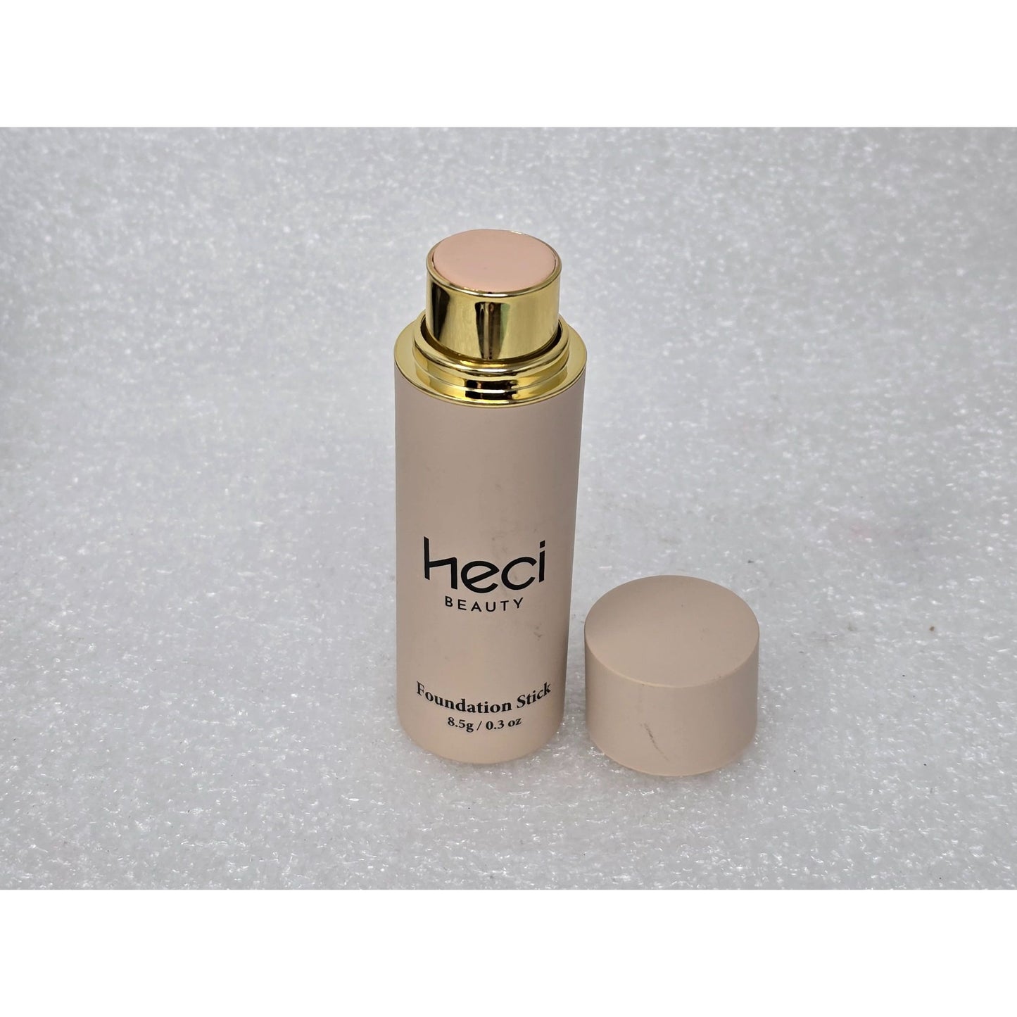 Heci Beauty Foundation Stick .3 Oz Creamy Lightweight Formula Natural Finish