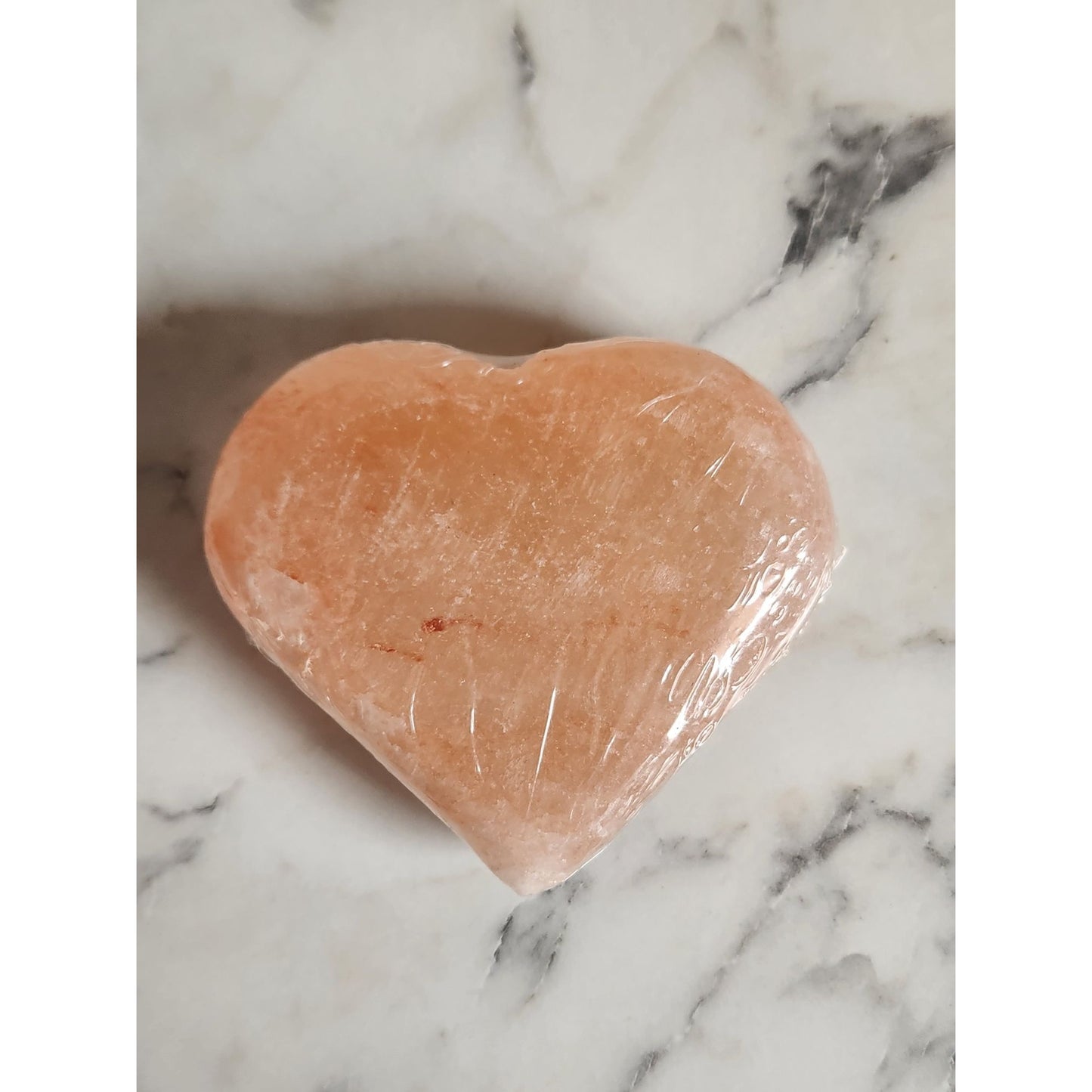 Saltability Himalayan Salt Heart-Shaped Massage Stone With Red Organza Bag