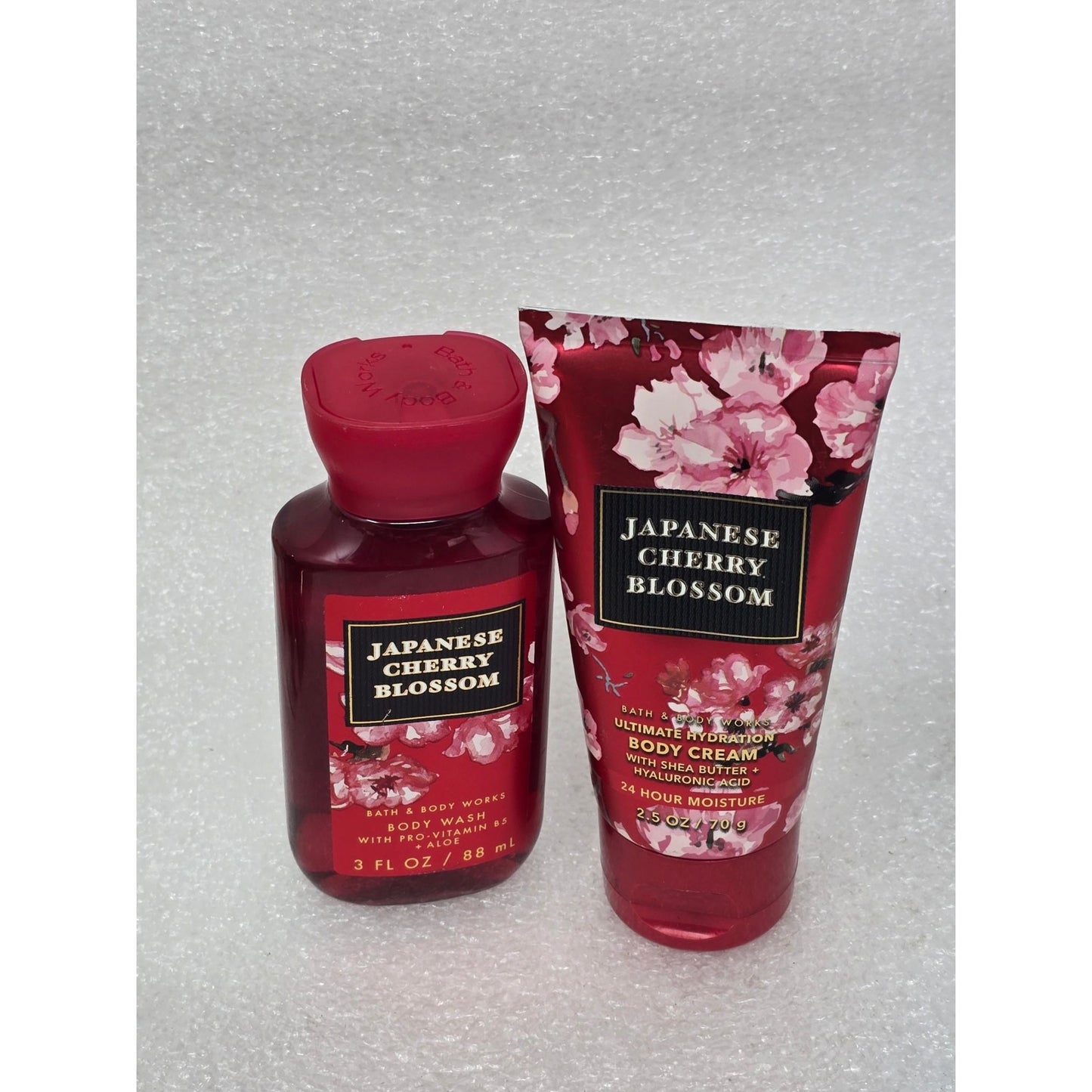 Japanese Cherry Blossom Body Wash & Body Cream Set Bath & Body Works Travel Size
