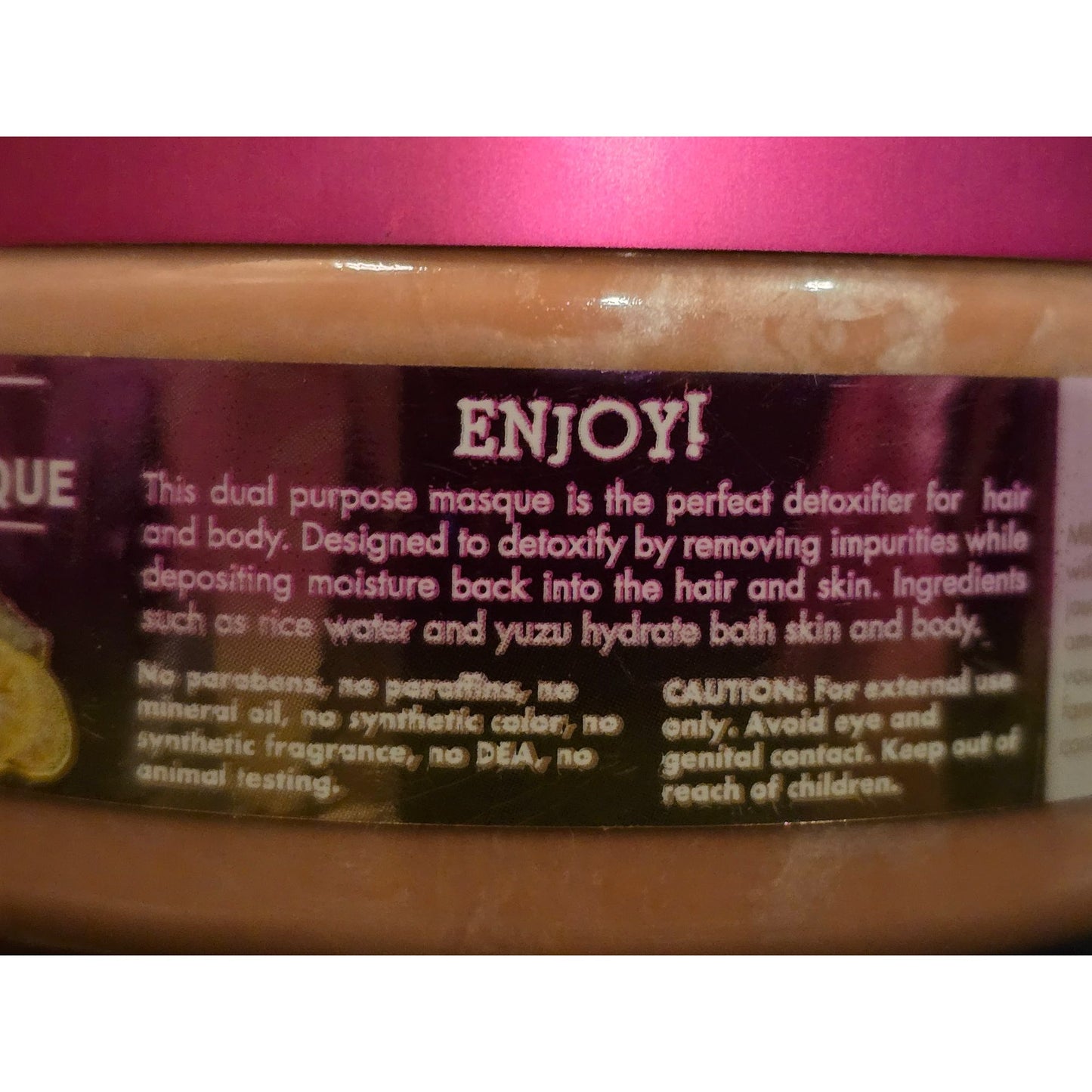 Mielle Rice Water Collection Clay Masque 8 Oz Hair & Body Detoxifier
