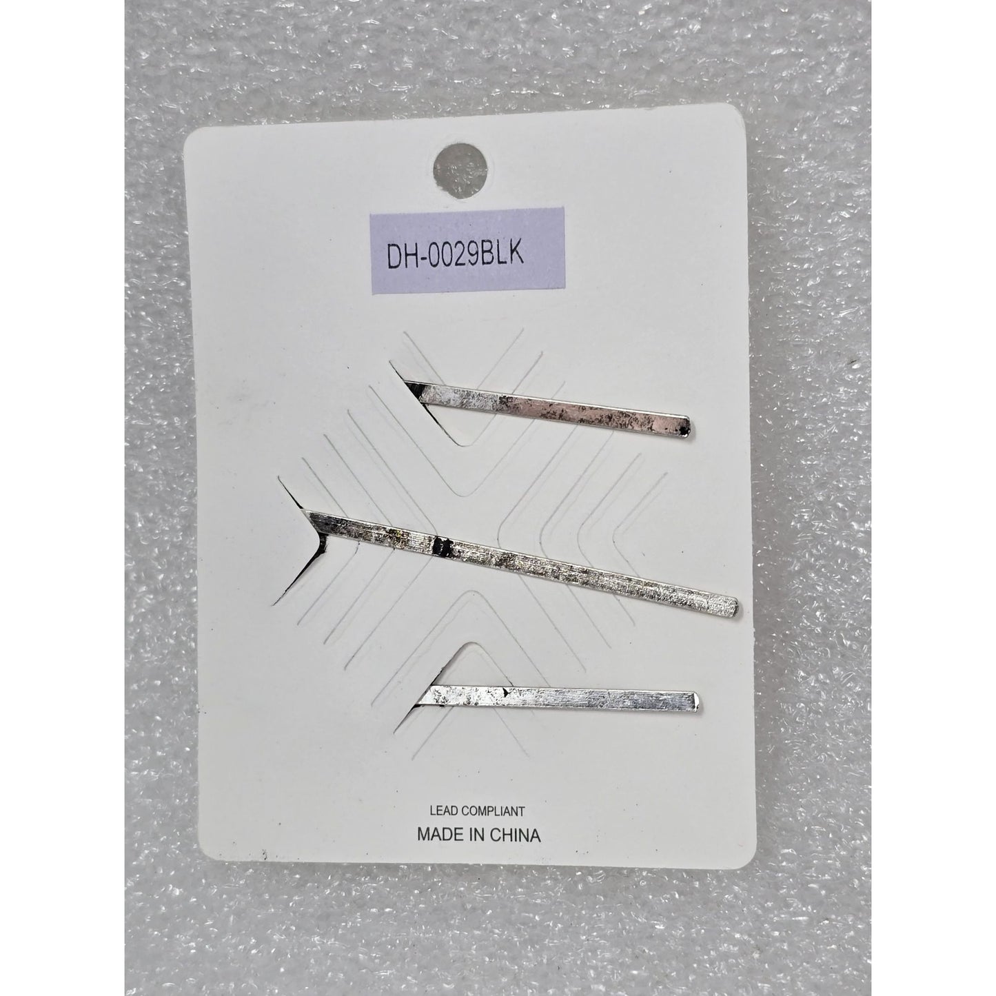 Southwestern Style Silver Tone & Black Hair Pins Set Of 3