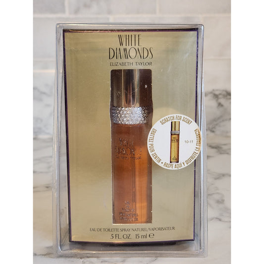 Elizabeth Taylor White Diamonds Eau De Toilette Spray .5 Oz Sealed New In Box