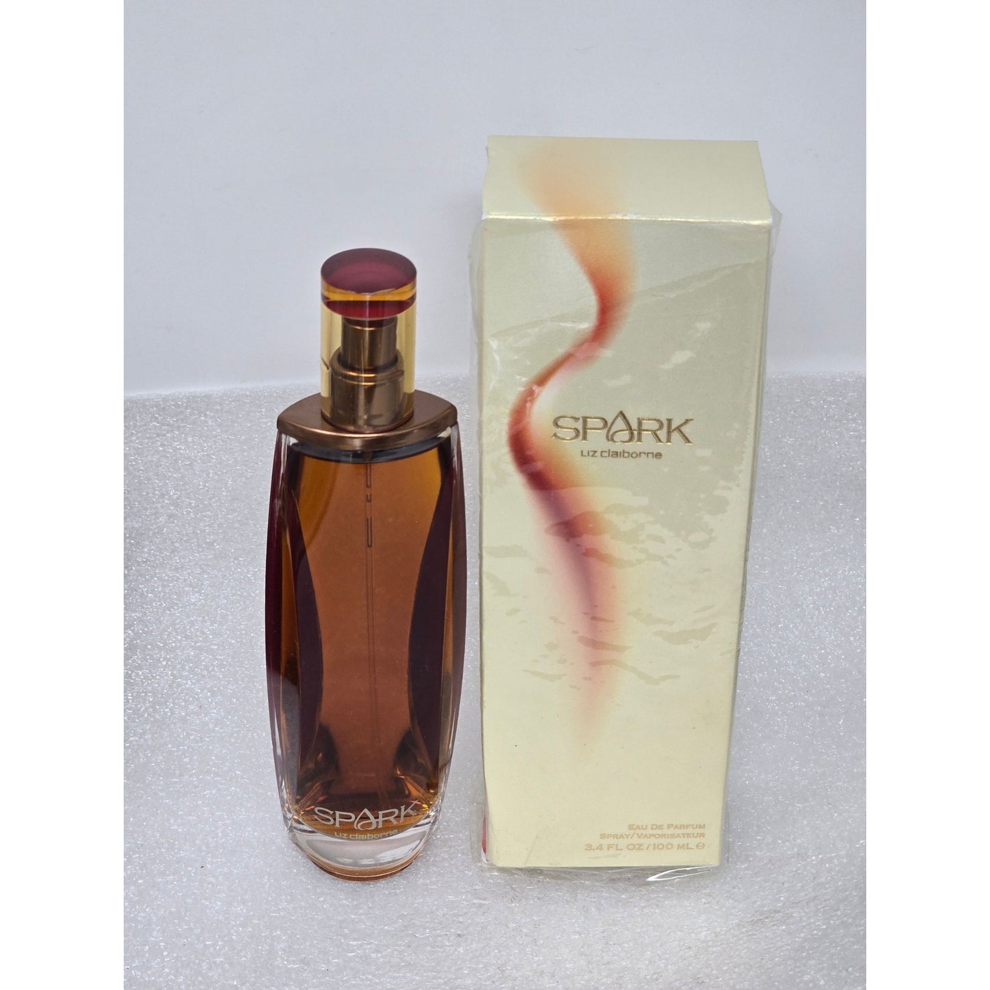 Vintage Liz Claiborne Spark Eau De Parfum Perfume Spray 3.4 Oz 100 mL New In Box